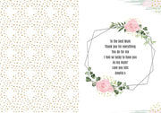 Personalised Abstract Rose Happy Mother’s Day Card