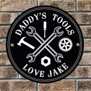 Personalised Black Garage Sign