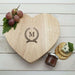 Personalised Monogrammed Romantic Wreath Heart Cheese Board - Myhappymoments.co.uk