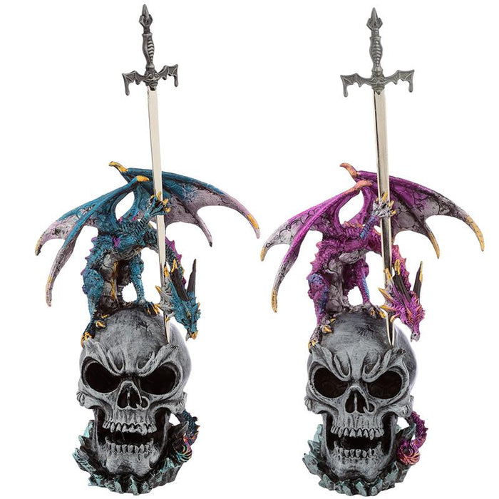 Sword Master Dark Legends Dragon Skull Figurine