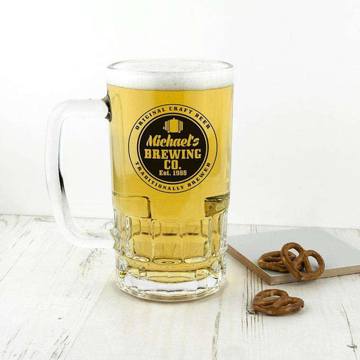 Personalised Brewing Company Beer Glass Tankard - Myhappymoments.co.uk