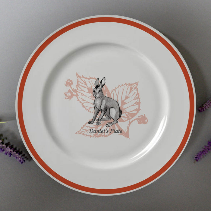 Personalised Watership Down Big Wig Rimmed Plate 10" - Myhappymoments.co.uk