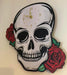Skull And Roses Clock - Myhappymoments.co.uk