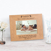 Engraved Daddy Our 1st Fathers Day Together Photo Frame