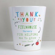 Personalised Thank You Teacher Plant Pot Gift