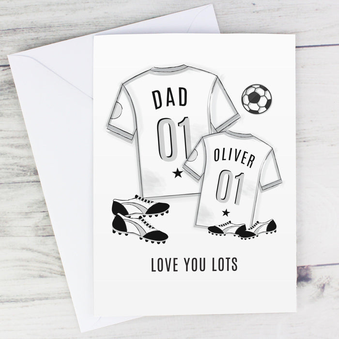 Personalised Football Mini Me Card