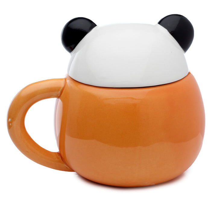 Adoramals Panda Peeping Lid Ceramic Lidded Mug