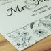 Personalised Mr & Mrs Botanical Glass Chopping Board