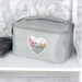 Personalised Geometric Grey Make Up Wash Bag - Myhappymoments.co.uk