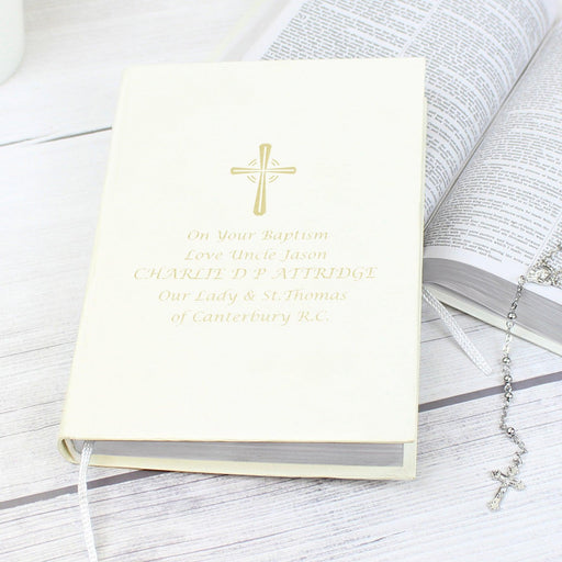 Personalised Eco-friendly Gold Companion Holy Bible - Myhappymoments.co.uk