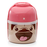 Mopps Pug Stacked Round Bento Lunch Box