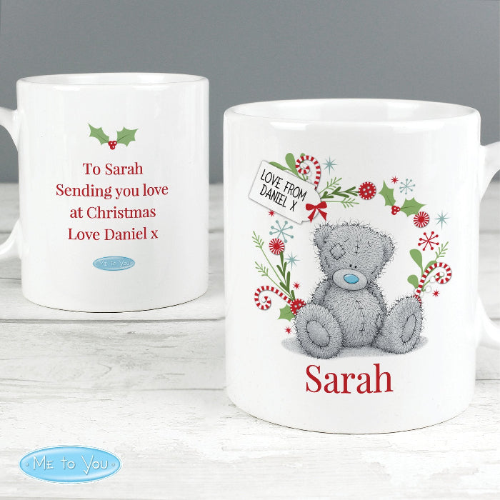 Personalised Me to You Christmas Mug For Nan, Grandma, Mum