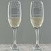 Personalised Silver Anniversary Pair of Flutes Glasses With Gift Box - Myhappymoments.co.uk