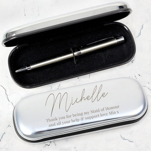 Personalised Free Text Pen and Box Set