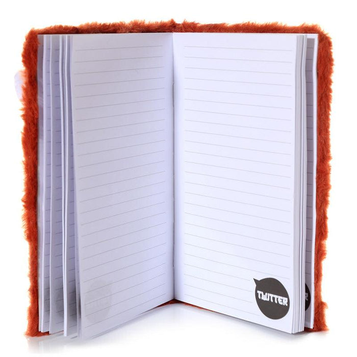 Fluffy Plush Red Panda Notebook