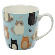 Feline Fine Cat Porcelain Mug - Myhappymoments.co.uk