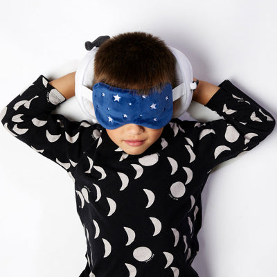 Relaxeazzz Space Cadet Round Plush Travel Pillow & Eye Mask