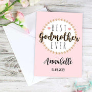 Personalised Best Godmother Card - Myhappymoments.co.uk