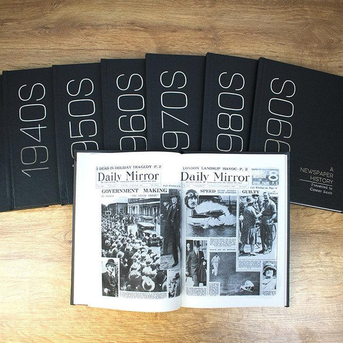 Personalised Hardback Decade Newspaper Book
