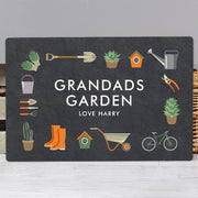 Personalised Gardening Metal Sign