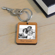 Personalised Photo Wooden Keyring