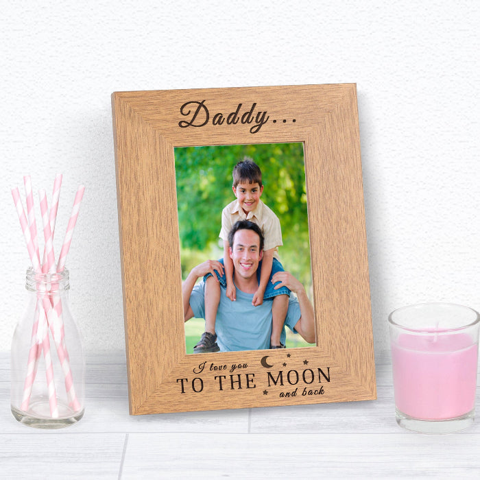 Personalised I Love You To The Moon And Back Photo Frame