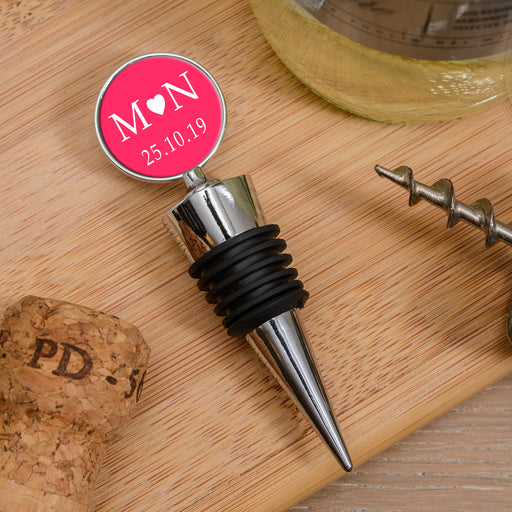 Personalised Bottle Stopper - Initials & Date