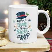 Personalised Dreaming Of A White Christmas Mug