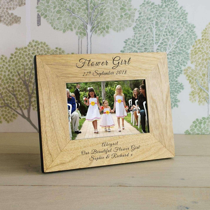 Personalised Flower Girl Photo Frame - Myhappymoments.co.uk