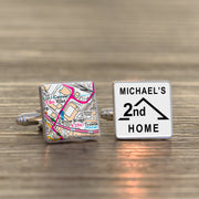 Football Club Stadium Map 2nd HOME Cufflinks