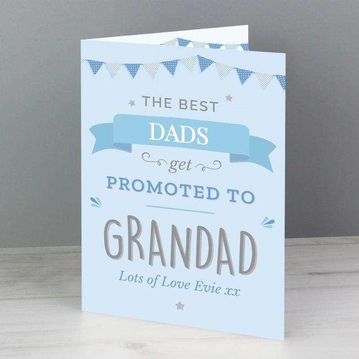 Personalised Blue Promoted To Card - Myhappymoments.co.uk