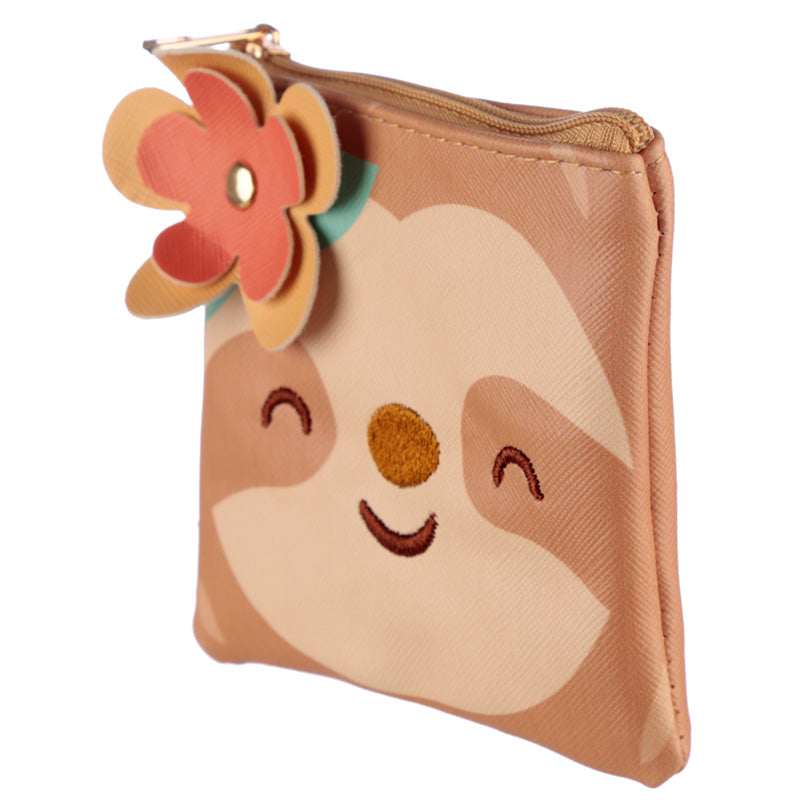 Just Hanging Around Sloth PVC Change Purse - Myhappymoments.co.uk