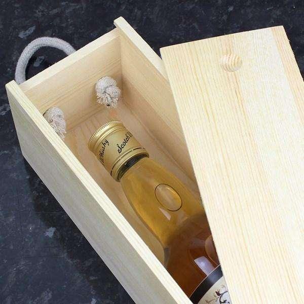 Personalised Merry Christmas Bottle Presentation Box - Myhappymoments.co.uk