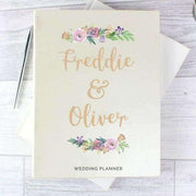 Personalised Floral Watercolour Wedding Planner - Myhappymoments.co.uk