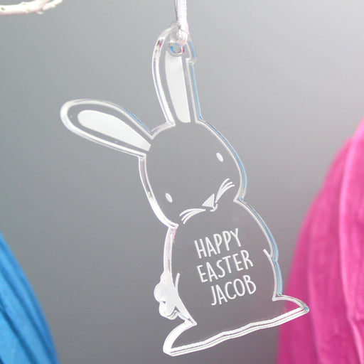 Personalised Acrylic Easter Bunny Decoration