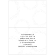 Personalised 'Truly Blessed' Naming Day Card