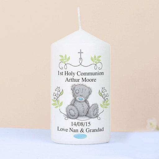 Personalised Me To You Religious Cross Candle - Myhappymoments.co.uk
