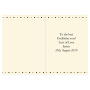 Personalised Best Godfather Card - Myhappymoments.co.uk