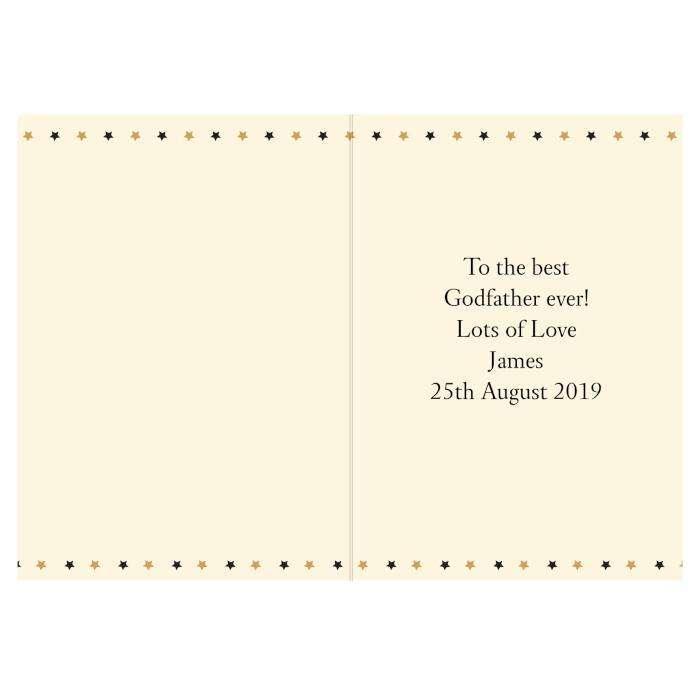 Personalised Best Godfather Card - Myhappymoments.co.uk
