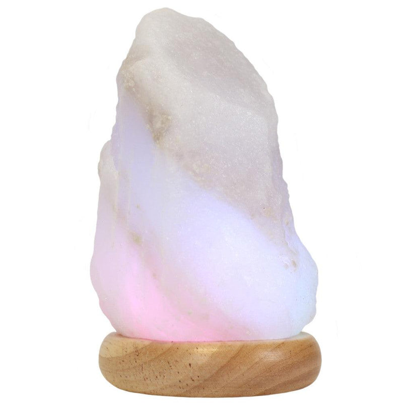 White Colour Changing Usb Salt Lamp