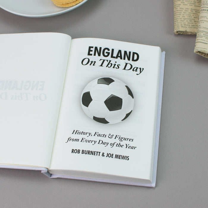 Personalised England International Football On This Day Book
