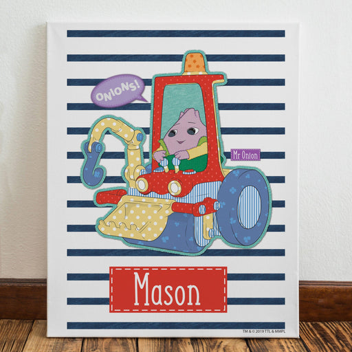Personalised Moon and Me Mr Onion Canvas