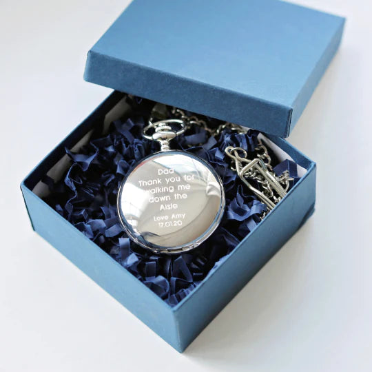 Personalised Dual Opening Pocket Watch