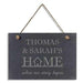 Personalised Where Our Story Begins Slate Hanging Sign - Myhappymoments.co.uk