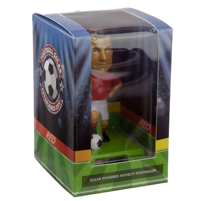 Red Shirt Footballer Solar Powered Dashboard Toy