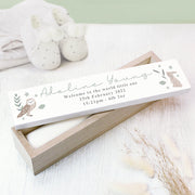 Personalised Woodland Animals Birth & Christening Wooden Certificate Holder
