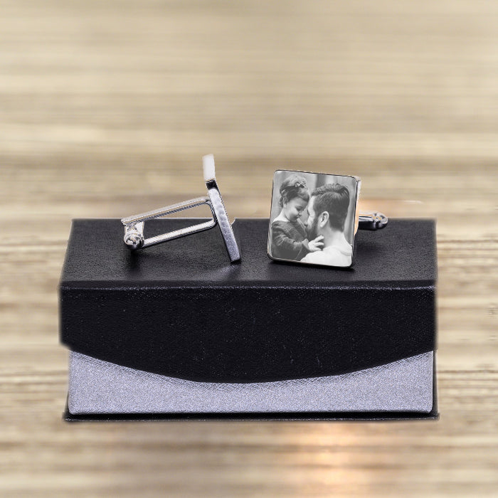 Personalised Wedding Role Photo Cufflinks