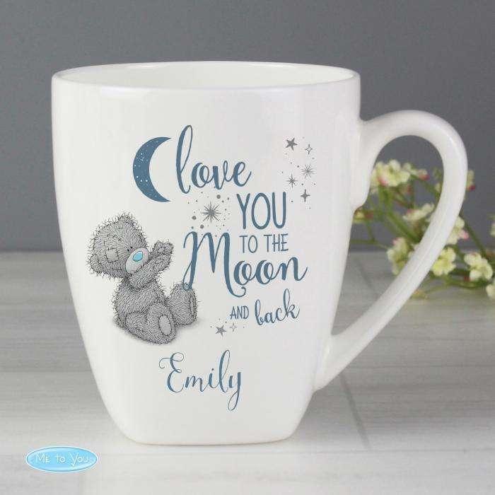 Personalised Me to You 'Love You to the Moon and Back' Latte Mug - Myhappymoments.co.uk