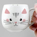 Personalised Cute Cat Shape Mug