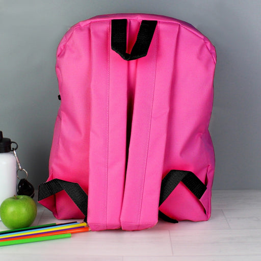 Personalised Rainbow Pink Backpack - Myhappymoments.co.uk